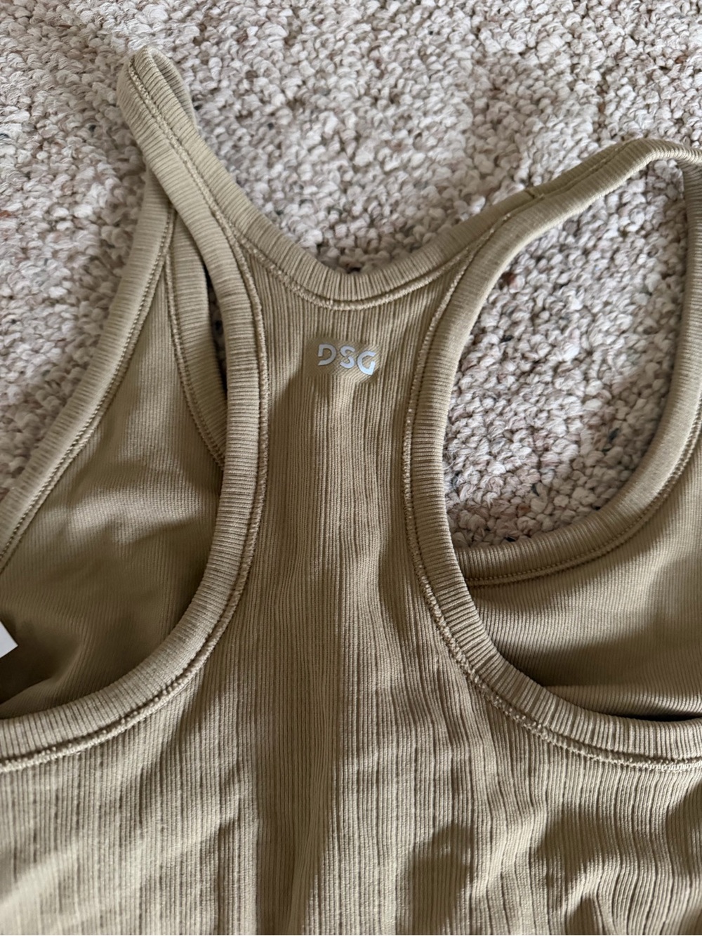 Ribbed Racerback Tank Top - Picture 4 of 4